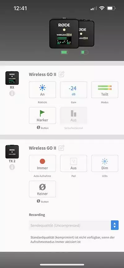 Rode Wirelesss Go II - die beste 2-Kanal-Funkstrecke fr Indies inkl. Pro-Funktionen? : rodeWirlessiPhoneCentral