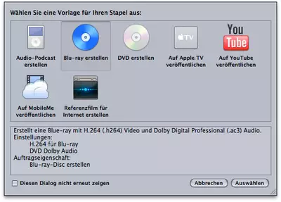 Nun auch basic Blu-ray Encoding in Compressor 3.5
