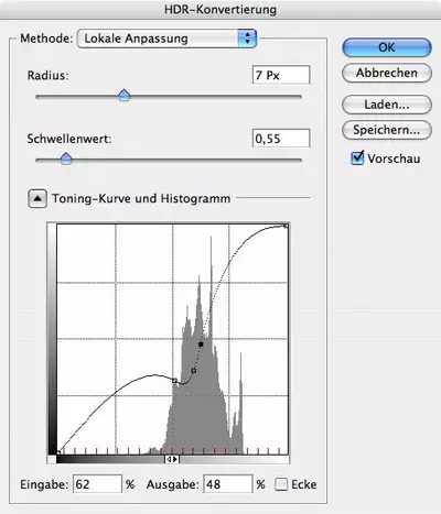 Workshop Serie Adobe Production Studio - Artikel 6 : 32Bit Farbverarbeitung und HDR : lokaleanpas