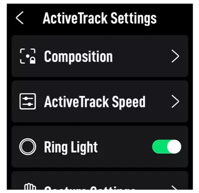 Creator Setup DJI RS4 Mini im Verbund mit Sony FX30 und Sigma 17-40mm F1.8 DC Art / Teil 2 : ACtivetrackMenue