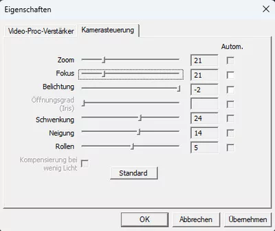 Die PTZ-Funktionen der Kamera lassen sich auch von Drittanbietern fernsteuern.