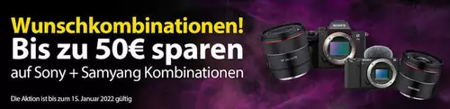 Sparen, sparen, sparen: Cashbacks- und Rabatt-Angebote für Filmer - Weihnachten 2021 : Samyang