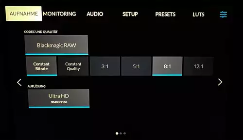 Blackmagic ATEM Mini Pro ISO im Livestreaming Setup mit Blackmagic Studio Camera 4K Plus : StudioMenue