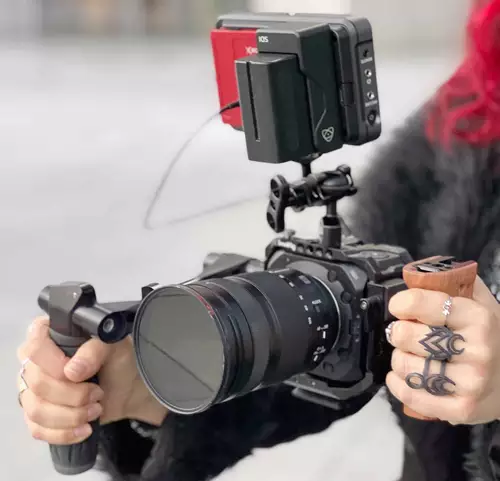 Panasonic BS1H, SmallRig Cage und Atomos Ninja V+