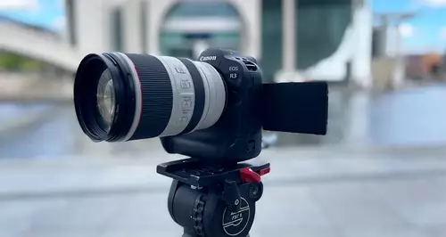 Canon EOS R3 beim slashCAM Tageslichtdreh