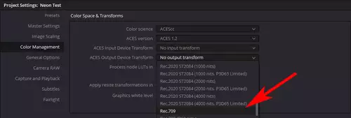 ACES in Theorie und Praxis Teil 2: Der ACES Workflow in Blackmagic DaVinci Resolve : Resolve4