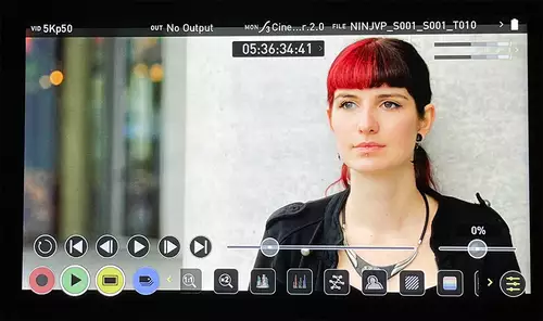 ProRes RAW Canon Log2 Preview am Ninja V+ inkl Canon LOG2-to BT709_WideDR LUT