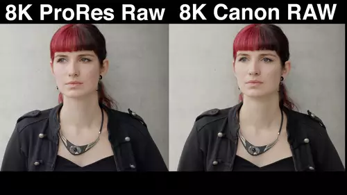  8K Canon RAW vs ProRes RAW HQ, Log, Lut, cc