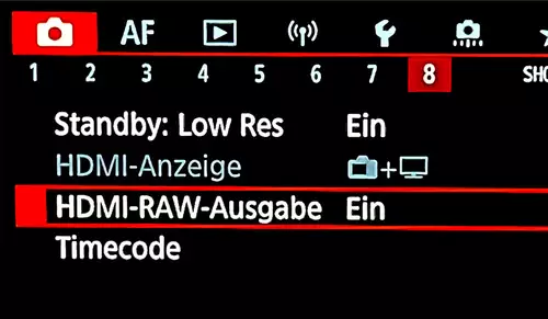 Canon EOS R5 ohne Hitzelimit bei 8K 25p und 5K 50p ProRes RAW mit dem ATOMOS Ninja V+ ? : EOSR5RAWEIn