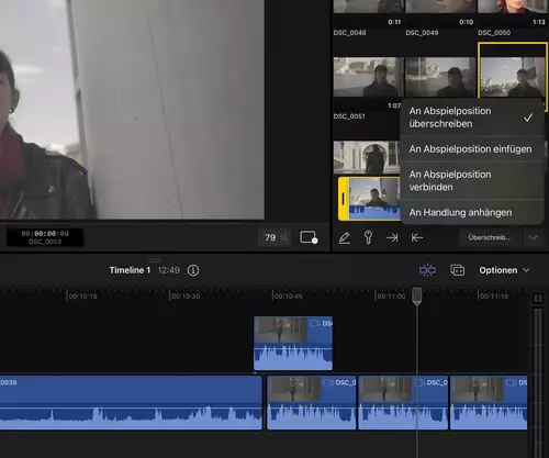 Final Cut Pro für iPad in der Praxis: Der beste Videoeditor für Tablet? : insert