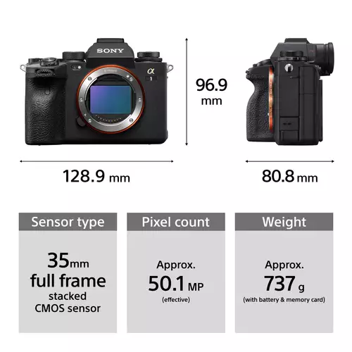 Sony A1 in der Praxis: Die beste Vollformat DSLM für Foto und Video? 8K 10 Bit, 4K 120p, Hauttöne uvm. : Alpha-1 von Sony Abmessungen