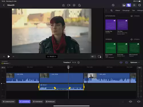 Final Cut Pro fr iPad in der Praxis: Der beste Videoeditor fr Tablet? : Audio