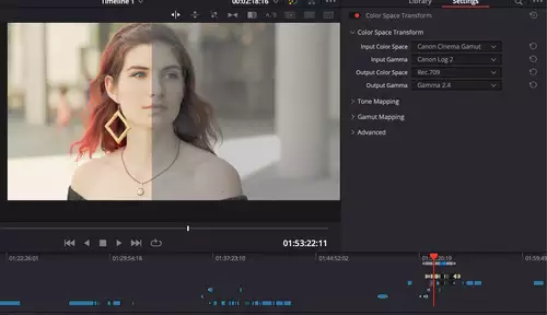 Color Space Transform vs RAW