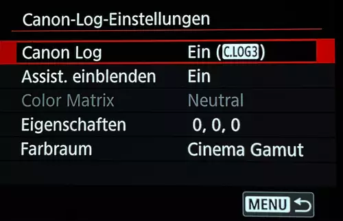 Canon EOS R5 jetzt mit Canon Log 3