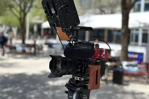 Rode Wireless Go II am slashCAM Interview Rig