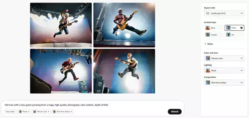 KI-Bilder mit Adobe Firefly - einfach, für jeden und besser als Midjourney oder Dall-E2? : Firefly UI
