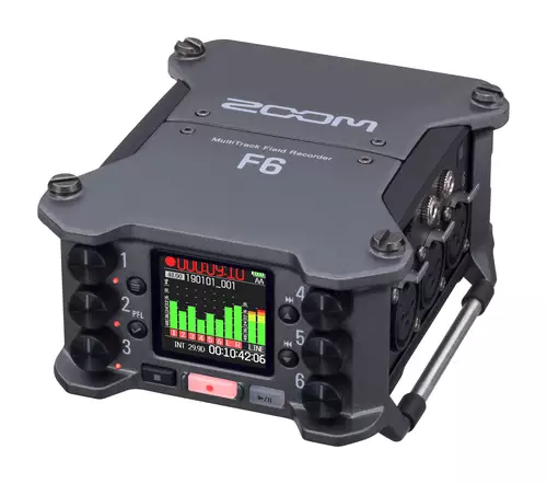  Zoom F6 Multitrack Fieldrecorder mit 32 Bit Float Aufnahme