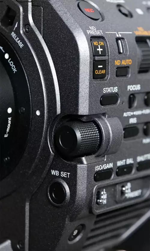 Sony FX9 in der Praxis - Teil 3: Ergonomie, Vario ND, Zubehör für die FX9 und finales Fazit : SonyFX9 Klickrad