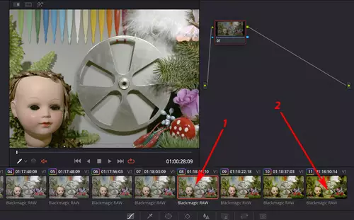 Wenig bekannte Workflow-Tricks für Blackmagic DaVinci Resolve : grading zuweisen