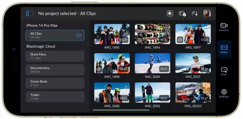 Die Blackmagic Camera App fr iOS 