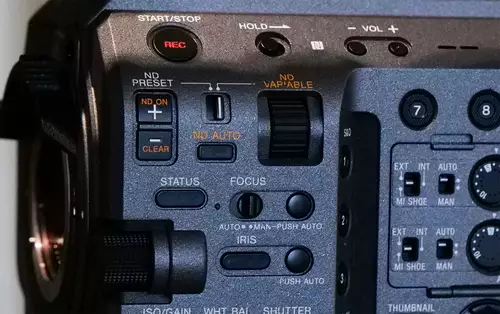 Sony FX9 Vario ND Rad und Schalter