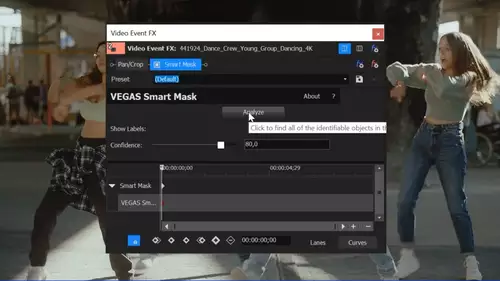 Vegas Pro 20, multiple Smart Masken 