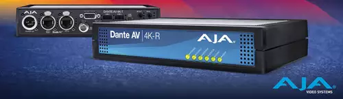 AJA Dante AV 4K-T and 4K-R Converter