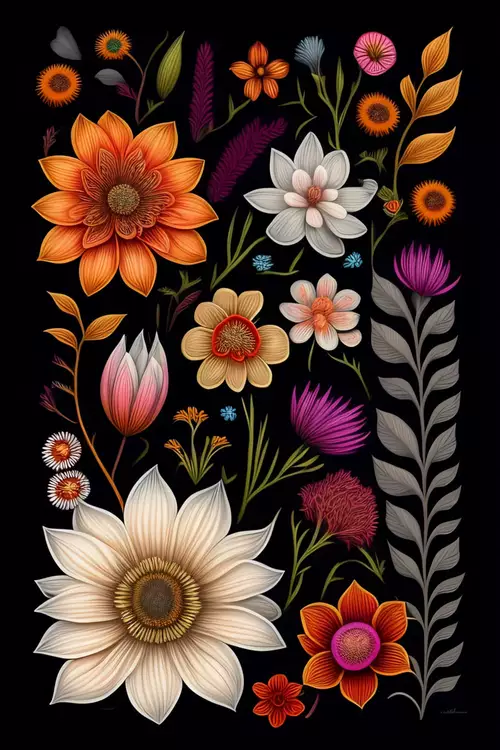 Guaranteed royalty-free - AI-generated tulips for a photo wallpaper.