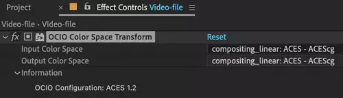 Adobe After Effects bekommt ACES Workflow über OpenColorIO