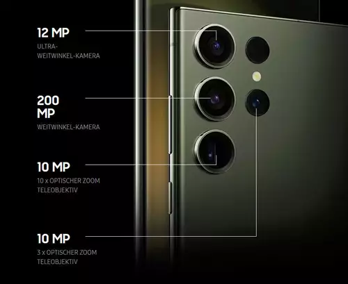 Samsung Galaxy S23 Ultra Smartphone - die Kameramodula 