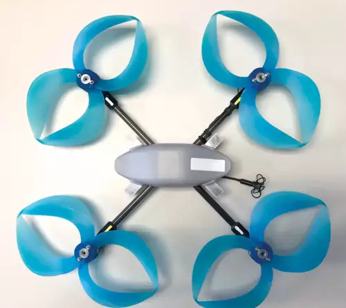 Drone with toroidal propellers. 