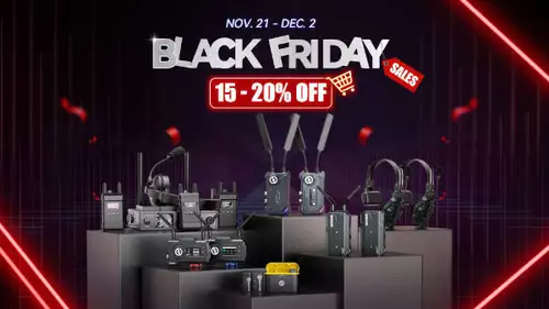 UPDATE: Black Friday Rabattaktionen fr Filmer 2022 - Hollyland, SanDisk Professional, Zhiyun, Tilta und Topaz