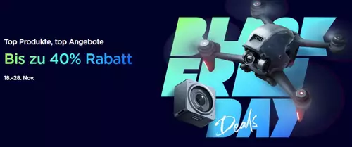 Neue Black Friday Deals u.a. von Canon und DJI: Kameras, Objektive, Akkus, Stative und mehr