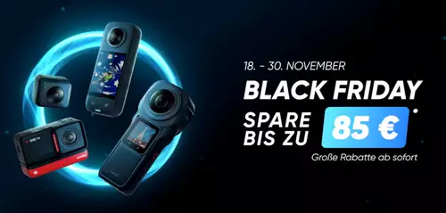 Black Friday Angebote von Fujifilm, Insta360, MSI, DwarfConnection, Teris, motionVFX und BorisFX