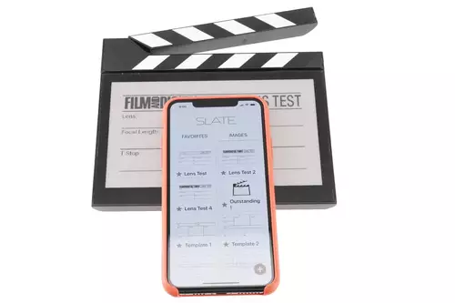 TRIBE7 SLATE Filmklappe mit App - Quelle: Film and Digital Times 