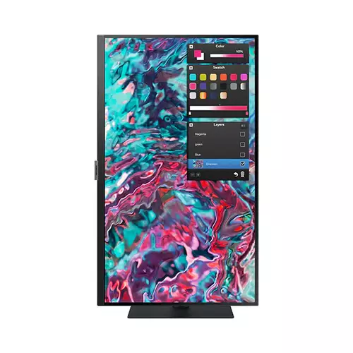 Samsung ViewFinity S80TB in pivot mode