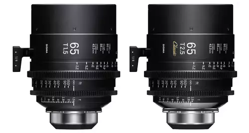 High Speed Prime Line 65mm T1.5 FF, Classic Prime Line 65 mm T2.5 FF 
