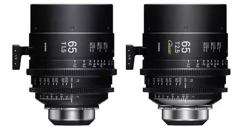 High Speed Prime Line 65mm T1.5 FF, Classic Prime Line 65 mm T2.5 FF