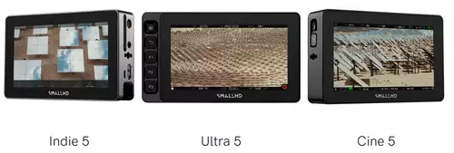 SmallHD Smart 5 Kameramonitorserie - Ultra 5, Cine 5 und Indie 5 