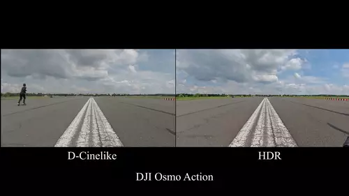 Vergleich: DJI Osmo Action vs GoPro Hero 7 Black - wer baut die beste Action Camera? Teil 2 - inkl. Fazit : DJI D-CinelikevsHDR