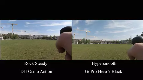 Vergleich: DJI Osmo Action vs GoPro Hero 7 Black - wer baut die beste Action Camera? Teil 2 - inkl. Fazit : DJI Rocksteady vsGoProHypersmooth