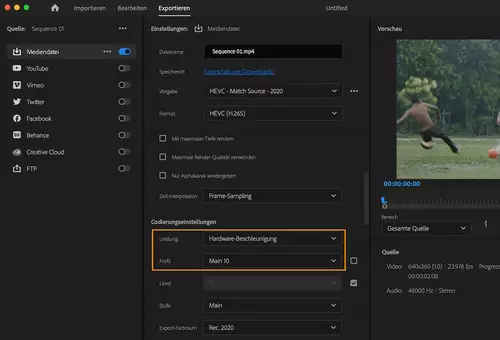 Enable hardware acceleration on macOS.