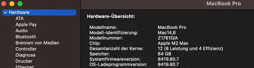 MacBook Pro M2 Max im Performance-Test bis 12K RAW mit ARRI, RED, Canon, BMD, Sony, Panasonic ... : MacBookM2MaxTech 2