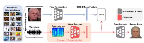 Speech2Face algorithm 