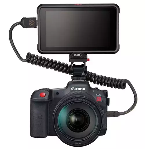 Canon EOS R5 C with Atomos Ninja V 