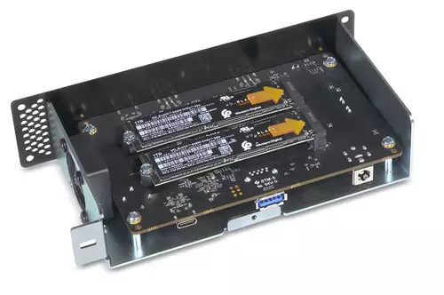 Sonnet Echo Dual NVMe Thunderbolt Dock with two NVMe SSDs 