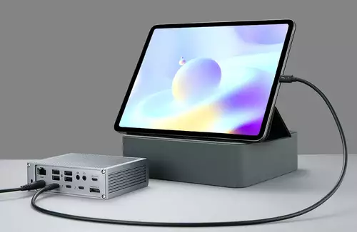 CalDigit Thunderbolt Station 4 mit iPad 