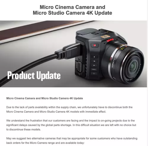 Blackmagic Newsletter Ausschnitt 