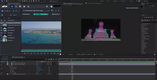 Avid MediaCentral Panel in Adobe AE 