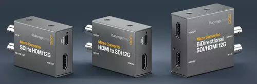 Blackmagics drei neue Micro Converter 12G Modelle 